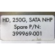 HP HD 250G SATA NLP Spare P/N 399699-001 (Шатура)